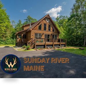 Ski Chalet 6 Min To Sunday River - Hot Tub, Home Theater, Game Room, Fire Pit - Sleeps 12 Bethel Exterior photo