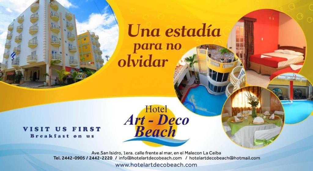 Hotel Art Deco Beach La Ceiba Exterior photo