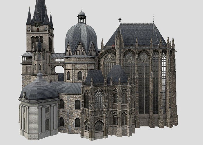 Aachen Cathedral Aachen Cathedral - 3D model by fred10416 (@fred10416) [0250f98] photo