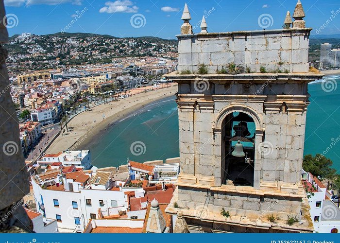 Castillo del Papa Luna Bell Tower View from Peniscola City Castle or Castillo Del Papa ... photo