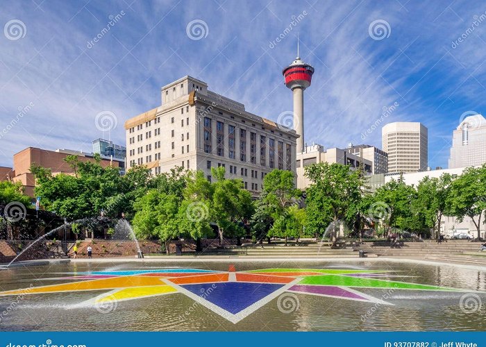 Olympic Plaza Olympic Plaza, Calgary editorial photography. Image of revolving ... photo