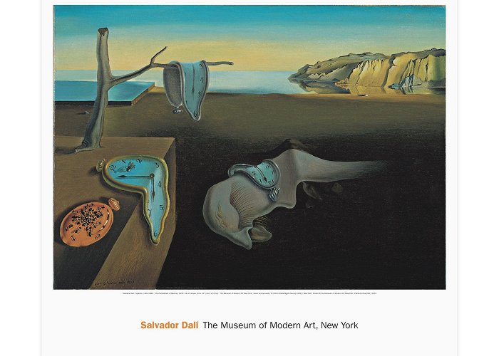 Museum of Modern Art Poster Dali: The Persistence of Memory – MoMA Design Store photo