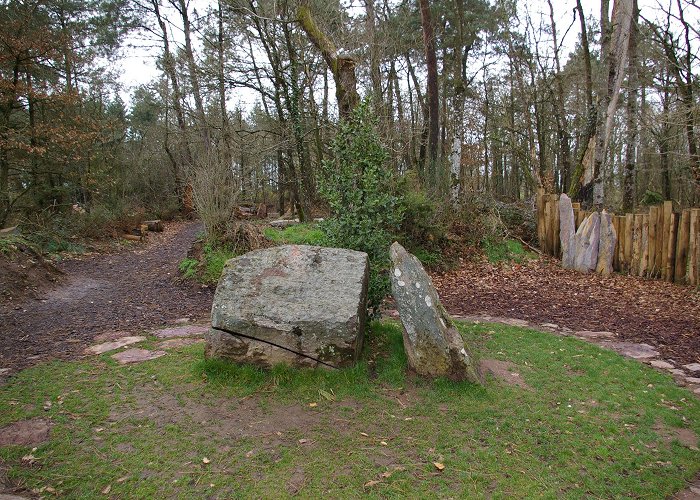 Merlin's Tomb Merlin's Tomb in Brocéliande Forest, Brittany photo