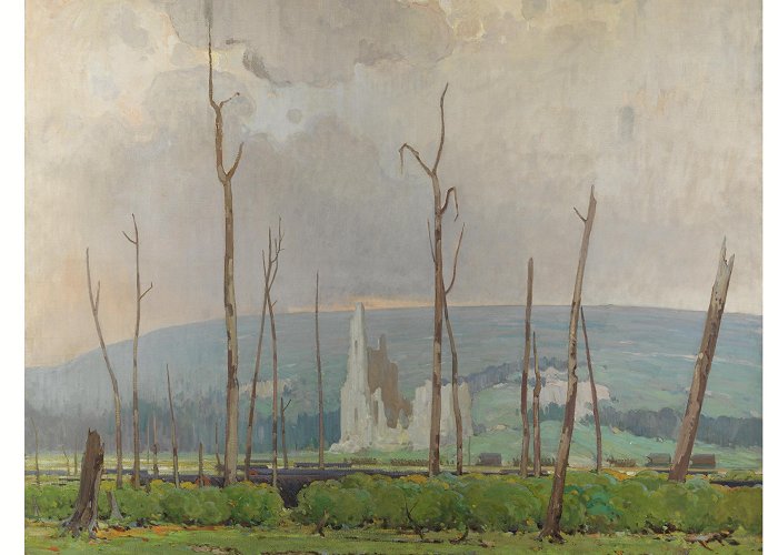 Canadian National Vimy Memorial painting, Ablain St-Nazaire | Canadian War Museum photo