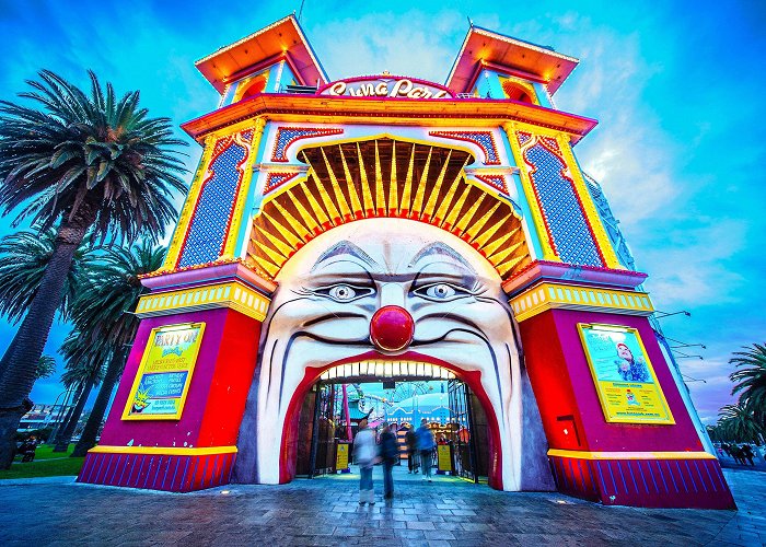 Luna Park Melbourne St Kilda Print, Luna Park, Melbourne Australia, St.kilda Beach ... photo