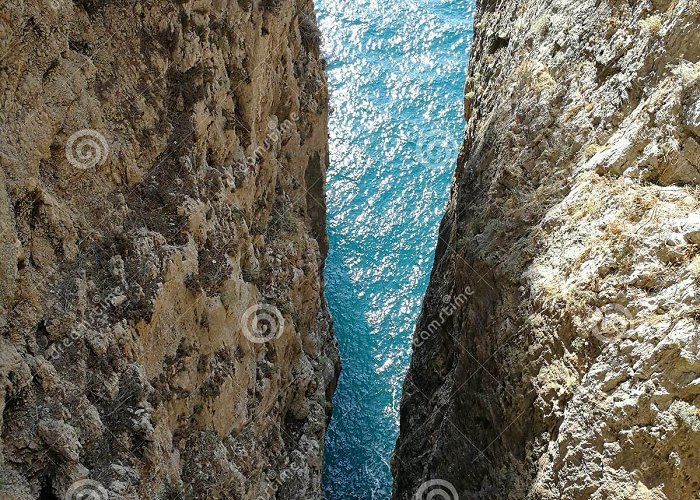 Regional City Park of Monte Orlando Gaeta - the mountain split stock photo. Image of shrine - 102194826 photo