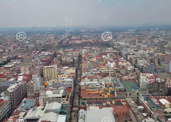 Latin American Tower Mexico City from Above: Vertical View from the Latin American ... photo