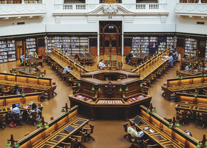 Melbourne City Library Melbourne's State Library Victoria ranked 15th most popular ... photo