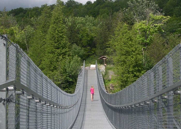 Ferris Provincial Park Ranney Falls Suspension Bridge at Ferris Provincial Park in ... photo