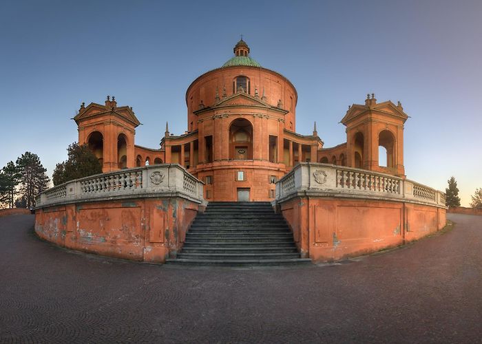 Sanctuary of the Madonna di San Luca Panorama of Sanctuary of the Madonna di San Luca, Bologna, Italy ... photo