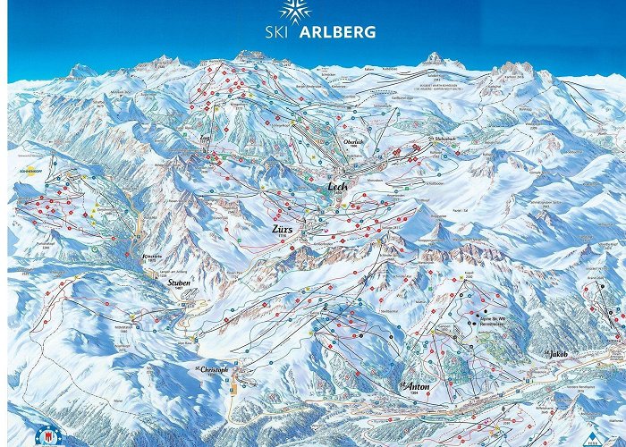 Ski Arlberg Ski St Anton by train - take the railway to ski or snowboard in ... photo