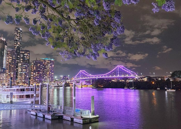 Eagle Street Pier Story Bridge from Eagle Street Pier. This is such pretty part of ... photo