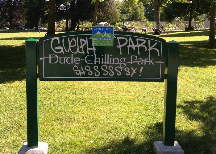 Guelph Park UPDATE: Graffiti on Dude Chilling Park sign cleaned - BC ... photo