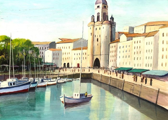 Musee des Beaux-Arts ▷ Painting AP49 LA ROCHELLE VIEUX PORT by Burgi Roger | Carré d ... photo