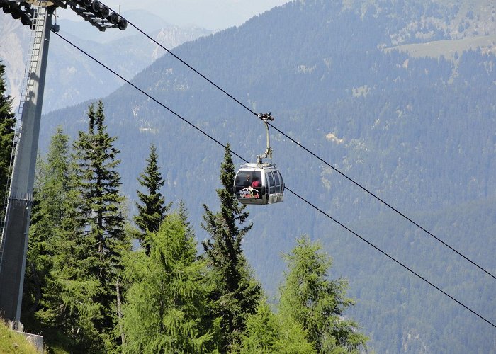 Mount Lussari Cable Car Visit And Explore The Monte Lussari Sanctuary above Tarvisio, Italy photo