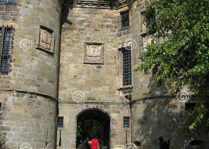 Falkland Palace Gates To Falkland Palace, Falkland, Fife Scotland Editorial Stock ... photo