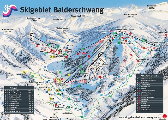 Schwabenhof Balderschwang Piste Map | Plan of ski slopes and lifts | OnTheSnow photo