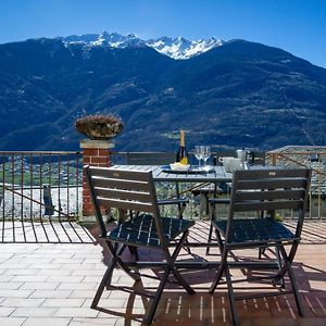 Panoramic Apartment Italian Alps Valtellina Near Sondrio, Tirano Poggiridenti Exterior photo