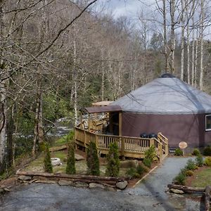 Tranquil Haven Luxy Yurt - Creekside Glamping With Private Hot Tub Villa Topton Exterior photo