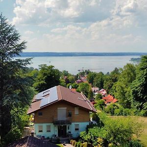 Snug Stays - Traumhafter Seeblick, 2 Zi Apartment, Garten & Terrasse Herrsching am Ammersee Exterior photo