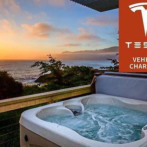 Magnificent Oceanview By Oceanviewhottubs Oceanfront! Shelter Cove, Ca Tesla Ev Station Apartment Exterior photo