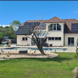 Maison En Campagne Avec Piscine Villa Barzun Exterior photo