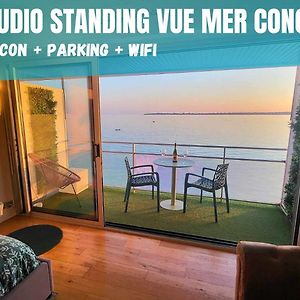 L'Iroizh Concarneau: Panoramic Sea View Studio with Beach Access Apartment Exterior photo